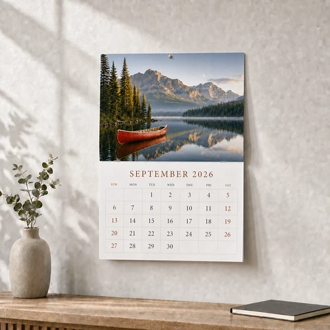 100 lb Gloss Wall Calendars