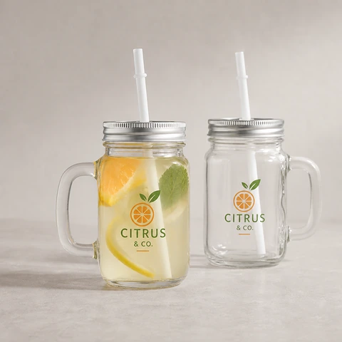 12 oz Clear Mason Jar