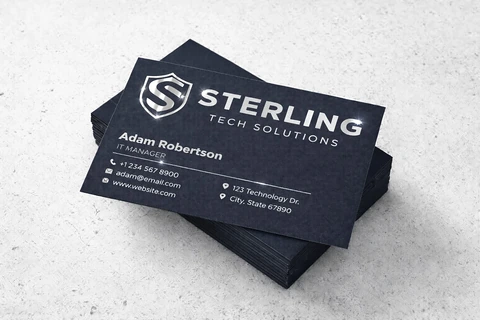 Silver Foil Business Cards