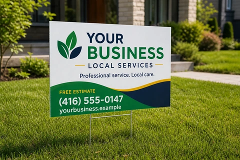 4mm Coroplast Yard Signs