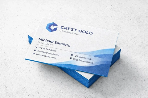 Painted Edge Business Cards