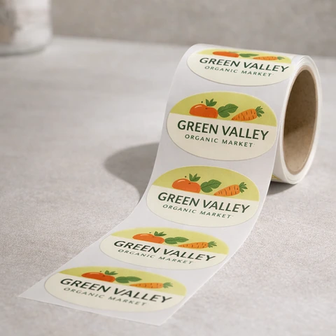 Oval Roll Labels